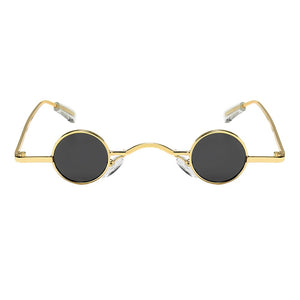 1PC Retro UV400 Mini Sunglasses Round Men Metal Alloy Frame Resin Lenses Gold Black Red Small Round Framed Sun glasses