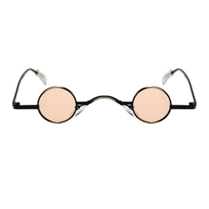 1PC Retro UV400 Mini Sunglasses Round Men Metal Alloy Frame Resin Lenses Gold Black Red Small Round Framed Sun glasses
