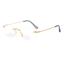 Load image into Gallery viewer, 1PC Unisex Bifocal Spectacle Anti-blue Light Reading Glasses Vision Care Presbyopia Eyeglasses Far Sight Eyewear +1.0~4.0