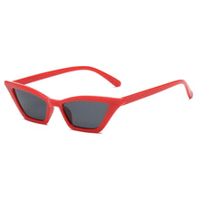 Carica l'immagine nel visualizzatore di Gallery, 1PC Unisex Sunglasses Rimless Retro Bat Shape True Film Sun Glasses UV400 Trending Narrow Eyewear Streetwear  Accessories