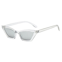 Carica l'immagine nel visualizzatore di Gallery, 1PC Unisex Sunglasses Rimless Retro Bat Shape True Film Sun Glasses UV400 Trending Narrow Eyewear Streetwear  Accessories