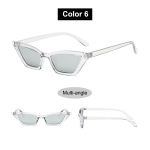 1PC Unisex Vintage Cat Eye Sunglasses Small Frame UV400 Shades Sun Glasses Party Travel Streetwear Eyewear Great Gift