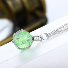 Carica l&#39;immagine nel visualizzatore di Gallery, 1PC fashion New Creative Luminous Crystal Ball Chic Glow In The Dark charming Necklace fine jewelry 2color