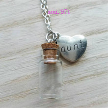 Carica l&#39;immagine nel visualizzatore di Gallery, 1PCS Memorial Necklace family member, Urn Vial Necklace for Ashes, Cremation Jewelry