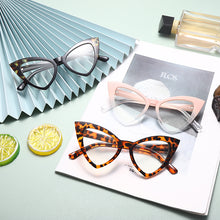 Load image into Gallery viewer, 1PCs Cat Eyes Glasses Frames Women Eyewear Men Vintage Clear Optical Eyeglasses Unisex Black Pink Frame