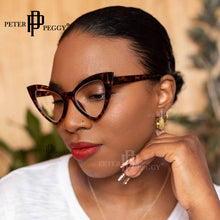 Load image into Gallery viewer, 1PCs Cat Eyes Glasses Frames Women Eyewear Men Vintage Clear Optical Eyeglasses Unisex Black Pink Frame