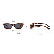 Load image into Gallery viewer, 1PCs  Unisex Rectangle Vintage Sunglasses 2022  Design Retro Sun Glasses Female Lady Eyeglass Cat Eye Casual Goggles