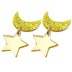 1Pair Anime Sailor Moon Cospl Kawaii Star Moon Space Earrings Ear Clip