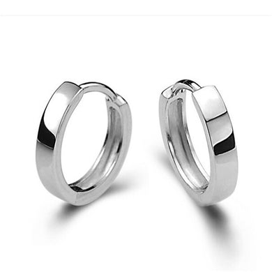 1 paio di nuovi semplici orecchini a bottone in acciaio inossidabile rotondo color argento punk per donne e uomini piercing all'orecchio elica regali di gioielli di moda 