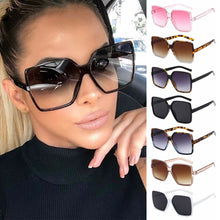 Load image into Gallery viewer, 1Pc Oversized Square Sunglasses UV Protection Retro Eyeglasses Big Frame Shades Sun Glasses Eyewear Accessories