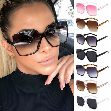 1Pc Oversized Square Sunglasses UV Protection Retro Eyeglasses Big Frame Shades Sun Glasses Eyewear Accessories