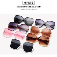 Load image into Gallery viewer, 1Pc Oversized Square Sunglasses UV Protection Retro Eyeglasses Big Frame Shades Sun Glasses Eyewear Accessories