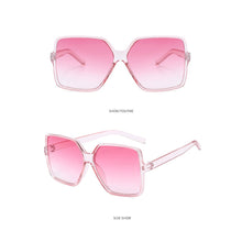 Load image into Gallery viewer, 1Pc Oversized Square Sunglasses UV Protection Retro Eyeglasses Big Frame Shades Sun Glasses Eyewear Accessories