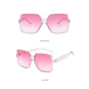 1Pc Oversized Square Sunglasses UV Protection Retro Eyeglasses Big Frame Shades Sun Glasses Eyewear Accessories