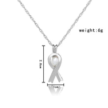 Load image into Gallery viewer, 1Pcs Silver Plated Cage Pearl Bead Pendant Loceket Necklace Love Wish Natural Pearl Oyster Pearl Locket DIY Necklace for Women