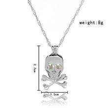 Load image into Gallery viewer, 1Pcs Silver Plated Cage Pearl Bead Pendant Loceket Necklace Love Wish Natural Pearl Oyster Pearl Locket DIY Necklace for Women