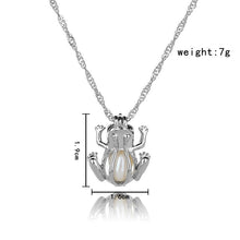 Load image into Gallery viewer, 1Pcs Silver Plated Cage Pearl Bead Pendant Loceket Necklace Love Wish Natural Pearl Oyster Pearl Locket DIY Necklace for Women
