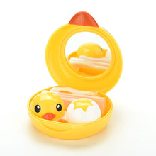 Carica l'immagine nel visualizzatore di Gallery, 1Set Cute Yellow Duck Travel Glasses Plastic Contact Lenses Box Travel Contact lens Case Eyes Care Kit Holder Container Gift Hot