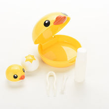 Carica l'immagine nel visualizzatore di Gallery, 1Set Cute Yellow Duck Travel Glasses Plastic Contact Lenses Box Travel Contact lens Case Eyes Care Kit Holder Container Gift Hot