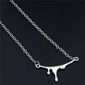 1pc 2018 Halloween Goth Jewelry Skull Charms Bat Pendant Necklace For Festival Gift For Women Witch Hat