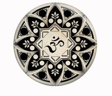 Carica l&#39;immagine nel visualizzatore di Gallery, 1pc 3D Om symb collana yoga pendente nastro nero girocollo corto collana da donna tatuaggio collana robusta collana collares gotico 