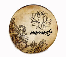 Carica l&#39;immagine nel visualizzatore di Gallery, 1pc 3D Om symb collana yoga pendente nastro nero girocollo corto collana da donna tatuaggio collana robusta collana collares gotico 