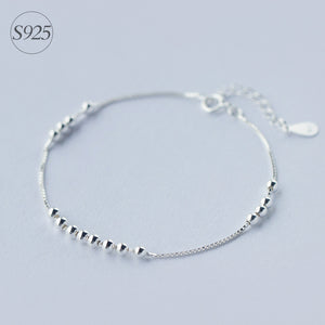 1pc 925 Sterling Silver Jewelry Round Balls /Lucky Beads Box chain bracelet Charms adjustable LS173