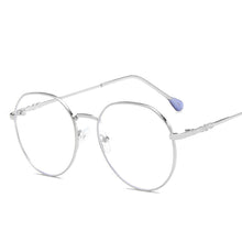 Load image into Gallery viewer, 1pc Metal Glasses Frame Adult Anti Blue Light Irregular Round Glasses Unisex Water Drop Transparent Eyewear Frames