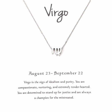 1pc Minimalist Silver Plate Jewelry Creative Constellation Necklace Virgo Pendant Simple and elegant accessories
