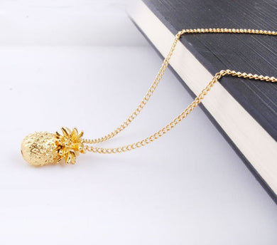 1pc Statement Necklace Boho Hippie Gold Pineapple Necklace Bohemian Pineapple Fruit Necklace Fine Jewelry Collar