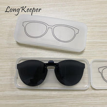 Load image into Gallery viewer, 1pcs Clip On Glasses Box Case Eyewear Accessories Women Men Sunglasses Lens Storage Boxes Case Cover lunettes de soleil homme