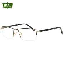 Load image into Gallery viewer, 1pcs Halfrim Men Metal Optical Frame Design Temple Stylish Eyeglass Frame China