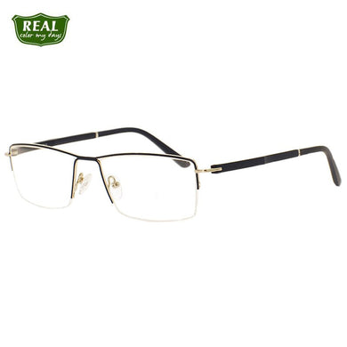 1pcs Halfrim Men Metal Optical Frame Design Temple Stylish Eyeglass Frame China