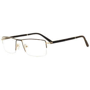 1pcs Halfrim Men Metal Optical Frame Design Temple Stylish Eyeglass Frame China
