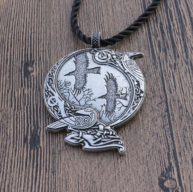 1pcs Odin Raven Pagan Symb pendant Viking men Norse Gods necklace Celt Norse Rune jewelry