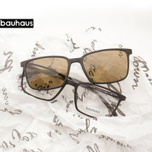 Load image into Gallery viewer, 2+1 lenes Magnet Sunglasses Clip Mirrored Clip on Sunglasses clip on glasses Men Polarized Custom Prescription Myopia x3179