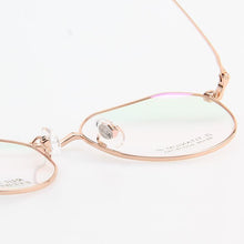 Load image into Gallery viewer, 2 Color Polygon Eyeglasses Men Women β-Titanium Glasses Frame Retro Design Spectacles 95109