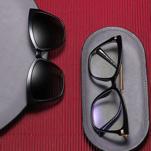 Load image into Gallery viewer, 2 In 1 Polarized Clip On Sunglasses eyeglasses Women Retro  Cat Eye Anti Blue Light Glasses Frame Magnetic Driving Eyewear