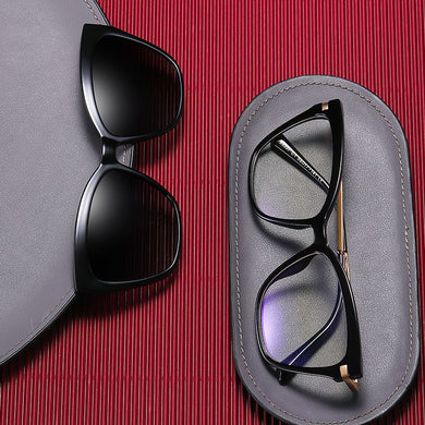2 In 1 Polarized Clip On Sunglasses eyeglasses Women Retro  Cat Eye Anti Blue Light Glasses Frame Magnetic Driving Eyewear