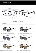 Load image into Gallery viewer, 2 In 1 Polarized Clip On Sunglasses eyeglasses Women Retro  Cat Eye Anti Blue Light Glasses Frame Magnetic Driving Eyewear