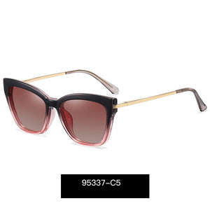 2 In 1 Polarized Clip On Sunglasses eyeglasses Women Retro  Cat Eye Anti Blue Light Glasses Frame Magnetic Driving Eyewear