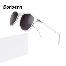 Load image into Gallery viewer, 2 In 1 Round Clip-On Sunglasses Polarized Women Men Transparent TR90 Magnetic Eyeglasses Frame Prescription Optical Myopia Frame