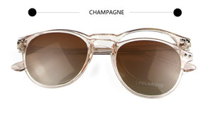 2 In 1 Round Clip-On Sunglasses Polarized Women Men Transparent TR90 Magnetic Eyeglasses Frame Prescription Optical Myopia Frame