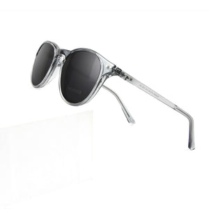 2 In 1 Round Clip-On Sunglasses Polarized Women Men Transparent TR90 Magnetic Eyeglasses Frame Prescription Optical Myopia Frame