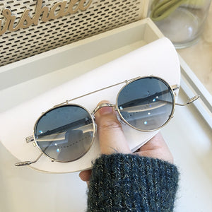 2 In 1 Round Polarized Sunglasses Women Men Magnetic Anti Glare Driving Clips On Transparent Optical Glasses Frame  Design