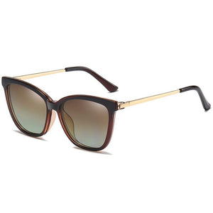 2 In 1 Set Polarized Clip On Sunglasses For Women Men Retro  CatEye Anti Blue Light Glasses Frame Magnetic Driving Eyewear