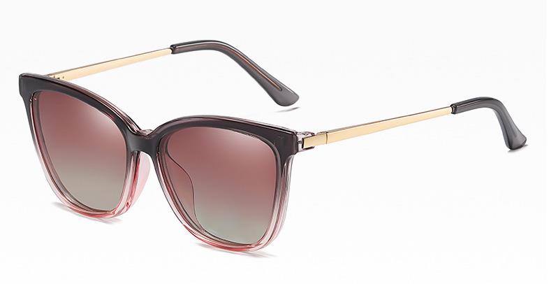 2 In 1 Set Polarized Clip On Sunglasses For Women Men Retro  CatEye Anti Blue Light Glasses Frame Magnetic Driving Eyewear