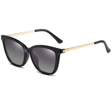 Load image into Gallery viewer, 2 In 1 Set Polarized Clip On Sunglasses For Women Men Retro  CatEye Anti Blue Light Glasses Frame Magnetic Driving Eyewear