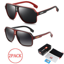 Load image into Gallery viewer, 2 PACK DUBERY Pilot Polarized Sunglasses Men Light Eyeglasses Frame Sun Glasses Outdoor Travel Male Goggles UV Lens H24