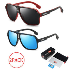 Load image into Gallery viewer, 2 PACK DUBERY Pilot Polarized Sunglasses Men Light Eyeglasses Frame Sun Glasses Outdoor Travel Male Goggles UV Lens H24